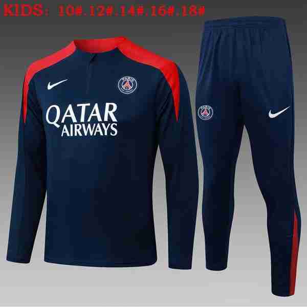 Ninos Sudadera De Training PSG 2025-2026 Azul 5 Felpa Allenamento Bambino Paris Saint Germain 2025 2026 Blu