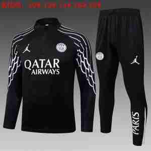 Felpa Allenamento Bambino Paris Saint Germain 2025 2026 Nero