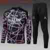 Felpa Allenamento Bambino Paris Saint Germain 2025 2026 Nero Rosa