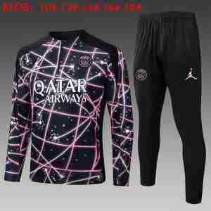 Felpa Allenamento Bambino Paris Saint Germain 2025 2026 Nero Rosa