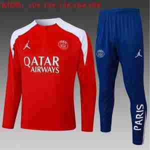 Felpa Allenamento Bambino Paris Saint Germain 2025 2026 Rosso