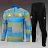 Felpa Allenamento Bambino Real Madrid 2025 2026 Blu Grigio