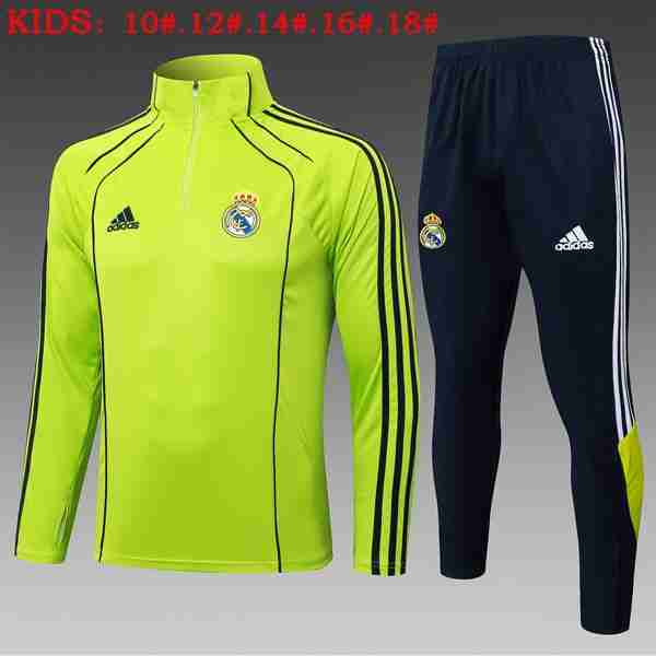 Ninos Sudadera De Training Real Madrid 2025-2026 Verde 5 Felpa Allenamento Bambino Real Madrid 2025 2026 Verde
