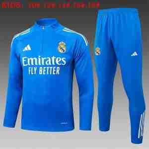 Felpa Allenamento Bambino Real Madrid 2025 26 Blu