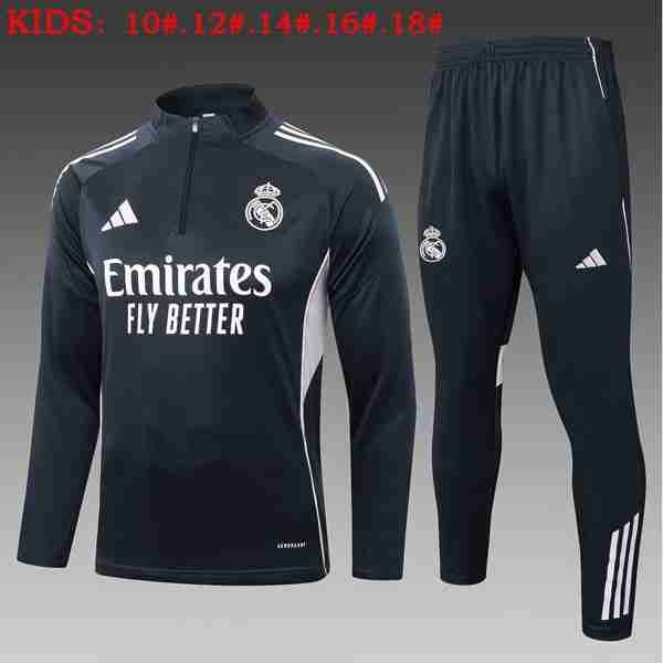 Ninos Sudadera De Training Real Madrid 2025-2026 Gris 5 Felpa Allenamento Bambino Real Madrid 2025 26 Grigio