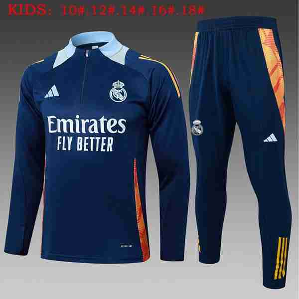 Ninos Sudadera De Training Real Madrid 2025-2026 Azul 8 Felpa Allenamento Bambino Real Madrid 25 26 Blu