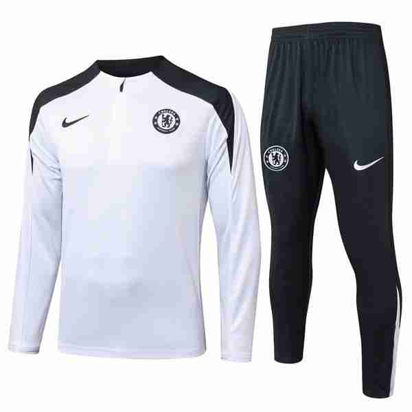 Sudadera De Training Chelsea 2025-2026 Blanco 5 Felpa Allenamento Chelsea 2025 2026 Bianco
