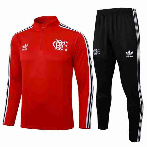 Sudadera De Training Flamengo 2025-2026 Rojo 5 Felpa Allenamento Flamengo 2025 2026 Rosso