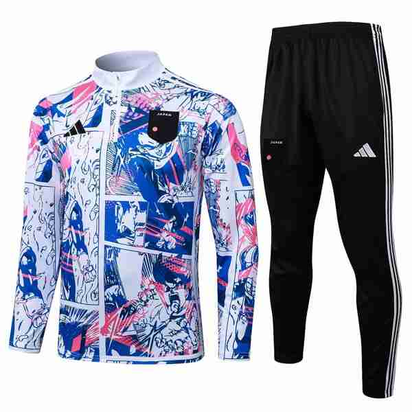 Sudadera De Training Japón 2025-2026 Azul Blanco 5 Felpa Allenamento Giappone 2025 2026 Blu Bianco