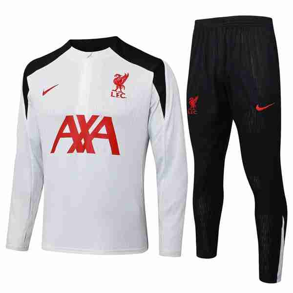 Sudadera De Training Liverpool 2025-2026 Blanco 5 Felpa Allenamento Liverpool 2025 2026 Nero