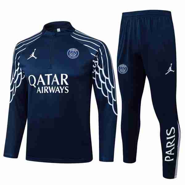 Sudadera De Training PSG 2025-2026 Azul 3 Felpa Allenamento Paris Saint Germain 2025 26 Blu