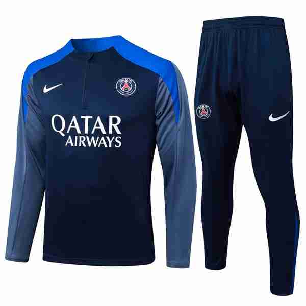 Sudadera De Training PSG 2025-2026 Azul 4 Felpa Allenamento Paris Saint Germain 25 26 Blu