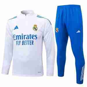 Felpa Allenamento Real Madrid 2025 2026 Bianco Blu