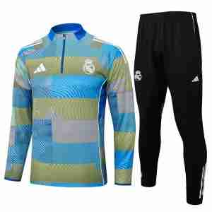 Felpa Allenamento Real Madrid 2025 2026 Blu Grigio