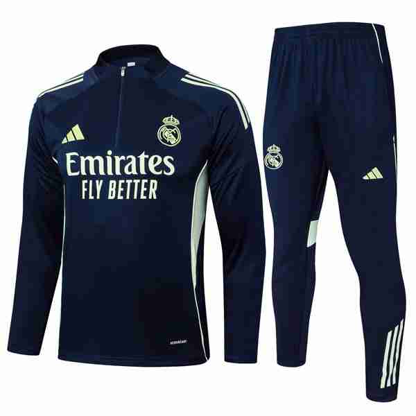 Sudadera De Training Real Madrid 2025-2026 Azul 8 Felpa Allenamento Real Madrid 2025 2026 Blu Verde