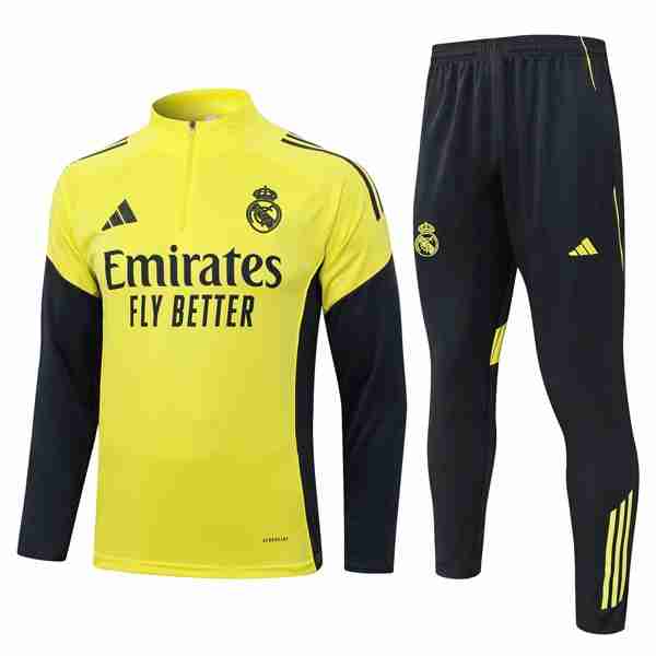 Sudadera De Training Real Madrid 2025-2026 Amarillo 5 Felpa Allenamento Real Madrid 2025 2026 Giallo