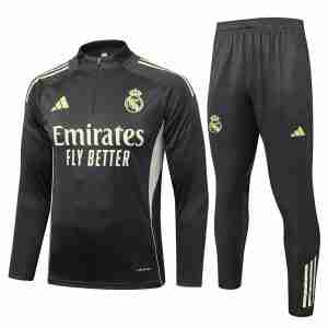 Felpa Allenamento Real Madrid 2025 2026 Grigio Verde