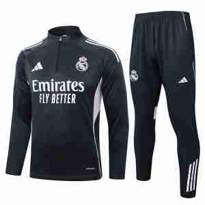 Felpa Allenamento Real Madrid 2025 2026 Grigio navy