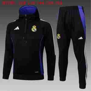 Felpa Con Cappuccio Bambino Real Madrid 2025 2026 Nero