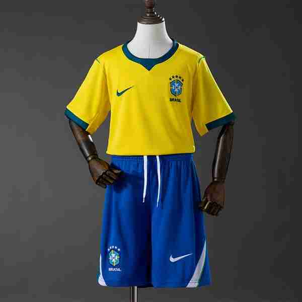 Camiseta Brasil 1ª Niño 2026 Maglia Calcio Brasile Set Bambino Prima 2026