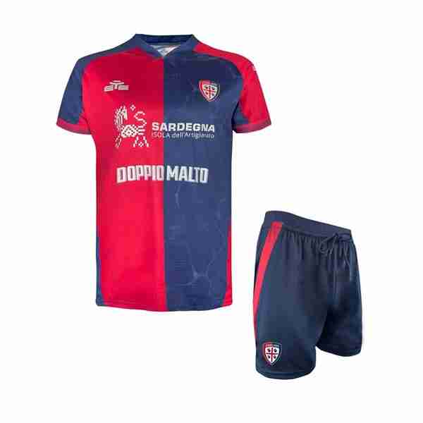 Camiseta Cagliari Calcio 1ª Niño 2025-2026 Maglietta Calcio Cagliari Calcio Set Bambino Prima 2025 2026