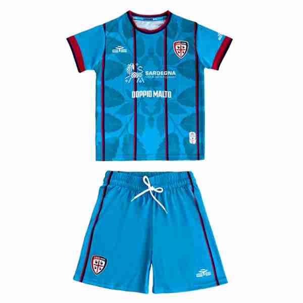 Camiseta Cagliari Calcio 3ª Niño 2025-2026 Maglietta Calcio Cagliari Calcio Set Bambino Terza 2025 2026