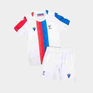 Maglietta Calcio Crystal Palace Set Bambino Away 2025 2026 Bianco