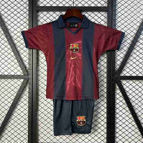 Camiseta Barcelona Special Edition Niño 2025-2026 Rojo Maglietta Calcio FC Barcellona Set Bambino Speciale 2025 2026 Rosso