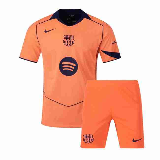 Camiseta Barcelona 3ª Niño 2025-2026 Maglietta Calcio FC Barcellona Set Bambino Terza 2025 2026