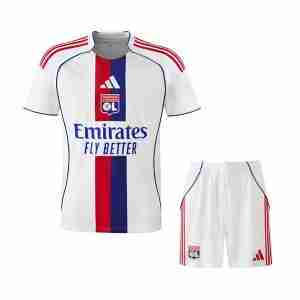 Maglietta Calcio Olympique Lione Set Bambino Prima 2025 2026