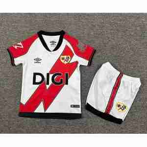Maglietta Calcio Rayo Vallecano Set Bambino Prima 2025 2026