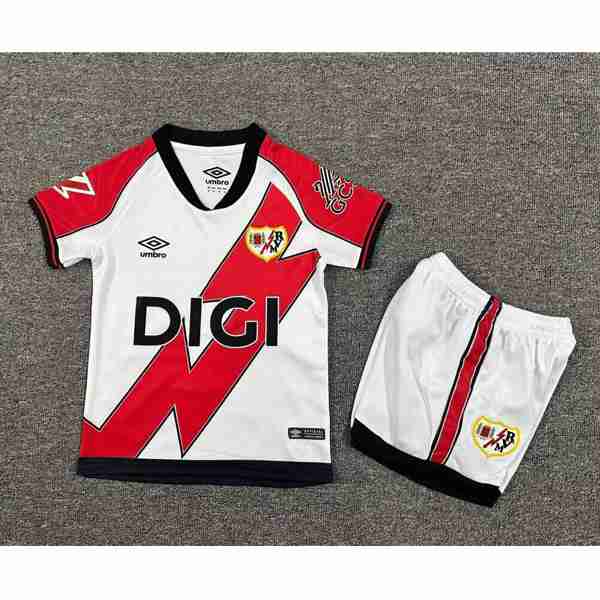 Maglietta Calcio Rayo Vallecano Set Bambino Prima 2025 2026 Maglietta Calcio Rayo Vallecano Set Bambino Prima 2025 2026