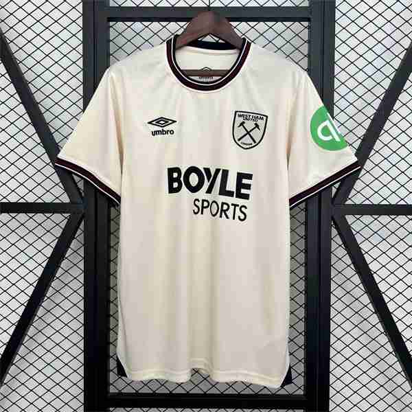 Tailandia Camiseta West Ham United 2ª 2025-2026 Thailandia Maglietta Calcio Away West Ham United 2025 2026
