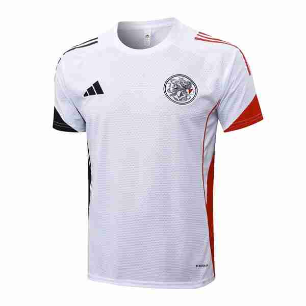 Camiseta Entrenamiento Ajax 2025-2026 Blanco 3 Thailandia Maglietta Calcio Formazione Ajax 2025 2026 Bianco