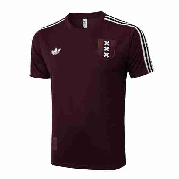 Camiseta Entrenamiento Ajax 2025-2026 Rojo 3 Thailandia Maglietta Calcio Formazione Ajax 2025 2026 Rosso