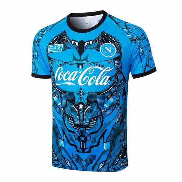 Camiseta Entrenamiento Napoli 2025-2026 Azul 3 Thailandia Maglietta Calcio Formazione Napoli 2025 2026 Blu