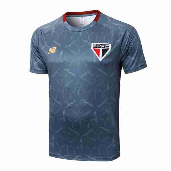 Camiseta Entrenamiento Sao Paulo 2025-2026 Gris 3 Thailandia Maglietta Calcio Formazione Sao Paulo 2025 2026 Grigio