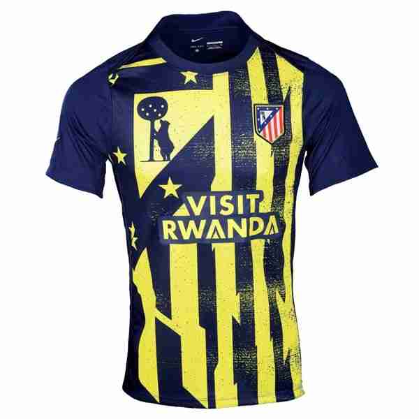 Camiseta Atletico Madrid Pre-Match 2025-2026 Amarillo Thailandia Maglietta Calcio Pre-Partita Atletico Madrid 2025 2026 Giallo