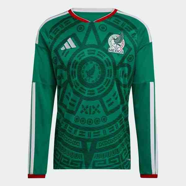Tailandia Camiseta México 1ª ML 2026 Thailandia Maglietta Calcio Prima Manica Lunga Messico 2026