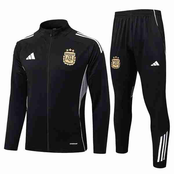 Chandal Argentina 2025-2026 Negro 5 Tute Calcio Argentina 2025 2026 Nero