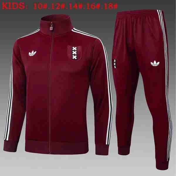 Ninos Chandal Ajax 2025-2026 Rojo 5 Tute Calcio Bambino Ajax 2025 2026 Rosso