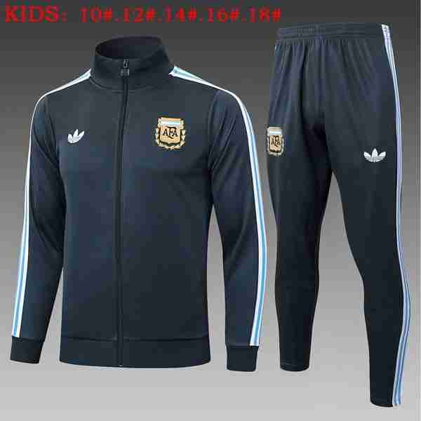 Ninos Chandal Argentina 2025-2026 Azul 5 Tute Calcio Bambino Argentina 2025 26 Blu