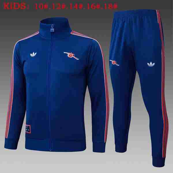 Ninos Chandal Arsenal 2025-2026 Azul 5 Tute Calcio Bambino Arsenal 2025 2026 Blu