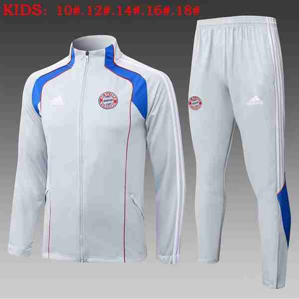Ninos Chandal Bayern Munich 2025-2026 Gris 5 Tute Calcio Bambino Bayern Monaco 2025 2026 Grigio