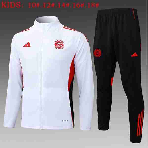 Ninos Chandal Bayern Munich 2025-2026 Blanco 6 Tute Calcio Bambino Bayern Monaco 2025 26 Bianco