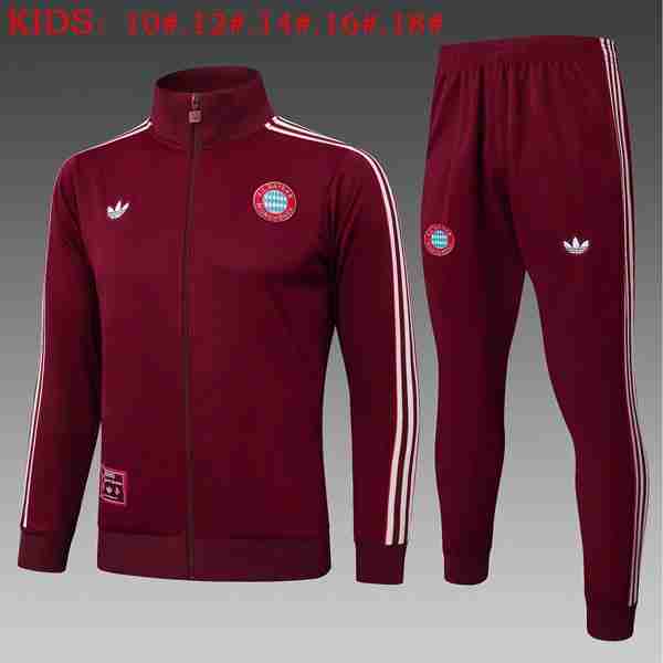 Ninos Chandal Bayern Munich 2025-2026 Rojo 5 Tute Calcio Bambino Bayern Monaco 2025 26 Rosso