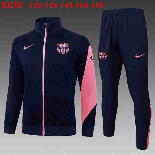 Ninos Chandal Barcelona 2025-2026 Azul 5 Tute Calcio Bambino FC Barcellona 2025 2026 Blu