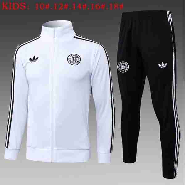 Ninos Chandal Alemania 2025-2026 Blanco 5 Tute Calcio Bambino Germania 2025 2026 Bianco