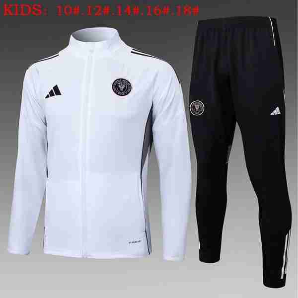 Ninos Chandal Inter Miami 2025-2026 Blanco 5 Tute Calcio Bambino Inter Miami 2025 2026 Bianco