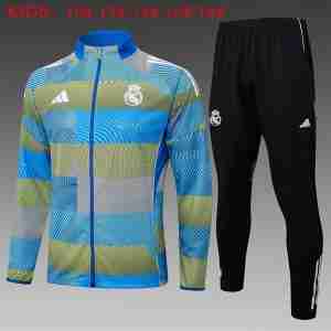 Tute Calcio Bambino Real Madrid 2025 2026 Blu Grigio